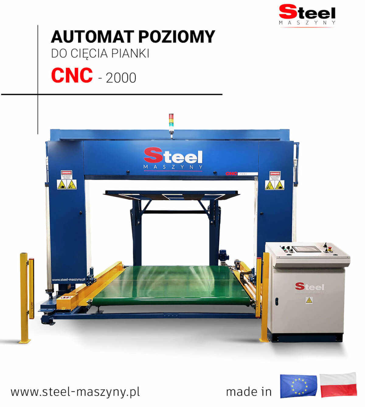 Automat poziomy pionowy do cięcia pianki